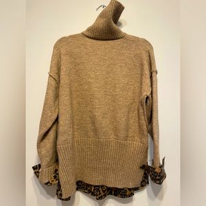 Cozy Layered-Look Sweater. One Size.